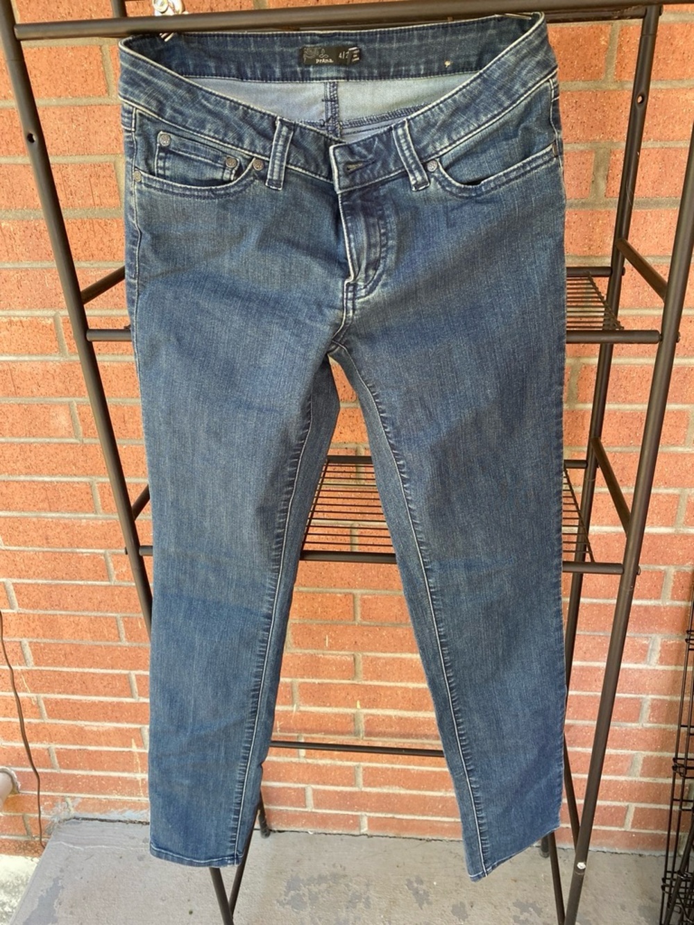 Prana Women's Skinny Jeans in Medium Blue Wash